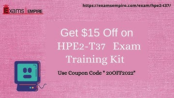 HPE2-T37 Using HPE OneView Exam Certification Dumps by ExamsEmpire