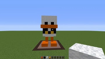 Minecraft Statue Tutorial-Donald Duck(DuckTales 2017)