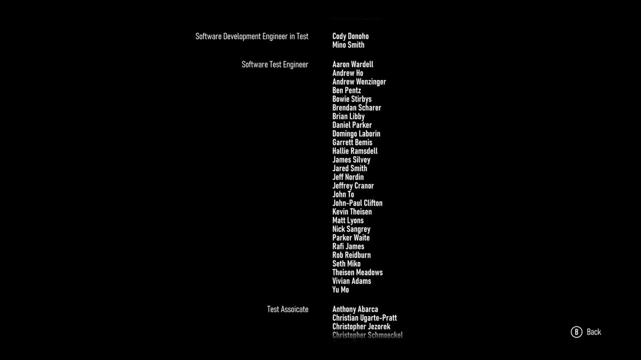 Forza Motorsport 2023 (Forza Motorsport 8) Game Credits with Chapters