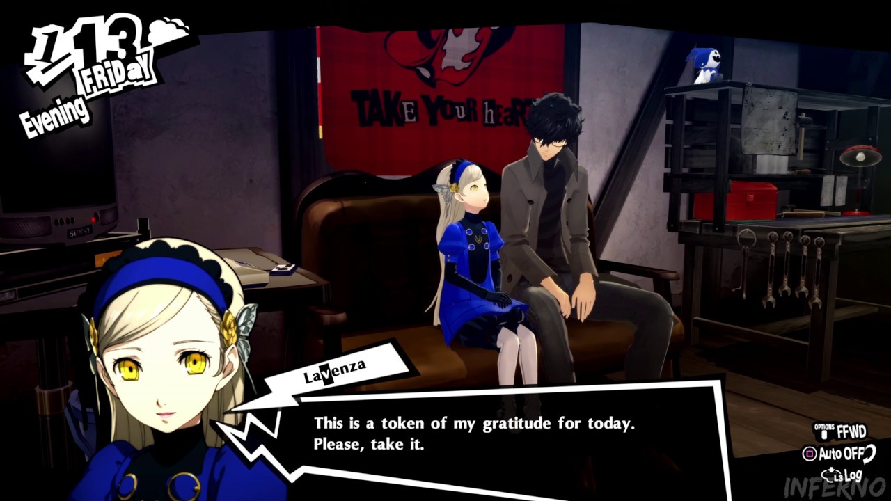 Persona 5 Royal English - Inviting Lavenza home