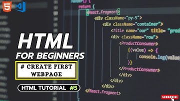 L - 5 : HTML Tutorial #5 | Create Your First WEBPAGE in Minutes | How to Execute Output in Browser ?