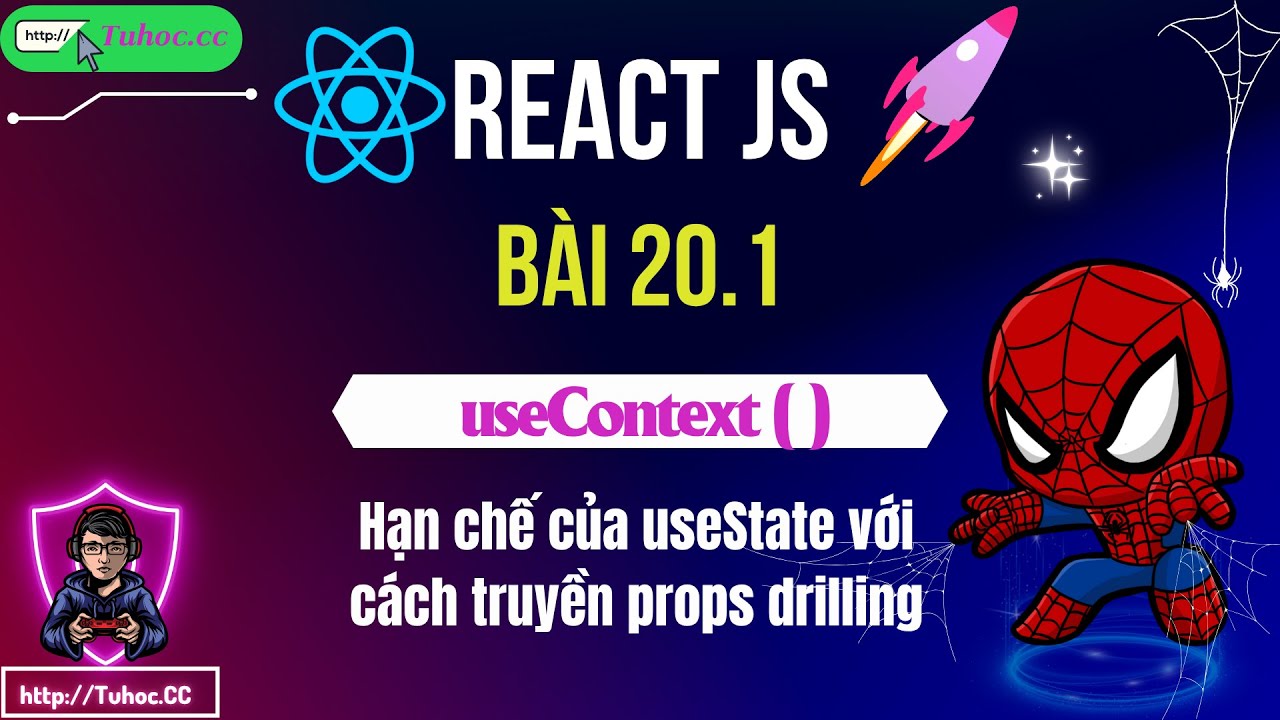 20.1 useContext React – Hạn chế của useState với cách truyền props ...