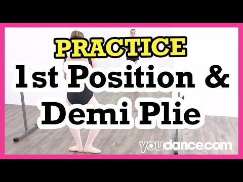 Practice 1st Position Demi Pliés - Beginner Ballet