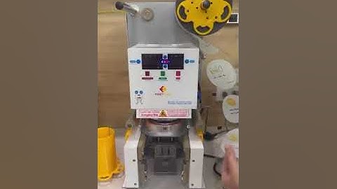 Cách lắp đặt và sử dụng máy dập nắp cốc tự động Fast Mat , Model FM-95