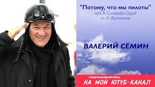 Поёт ВАЛЕРИЙ СЁМИН ❤️ Песня "Потому, что мы пилоты" ❤️ Душевно и с настроением под баянчик)))❤️