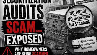 ⚠️Securitization Audits Scam...EXPOSED | Why Homeowners Are Being Scammed🚨
