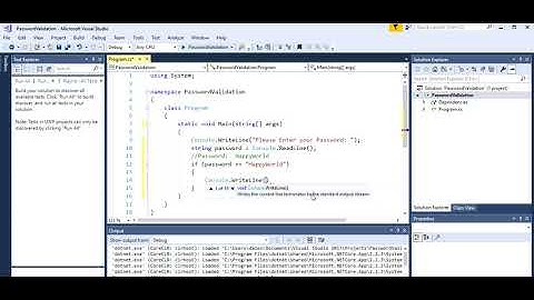 Password Validation in C#