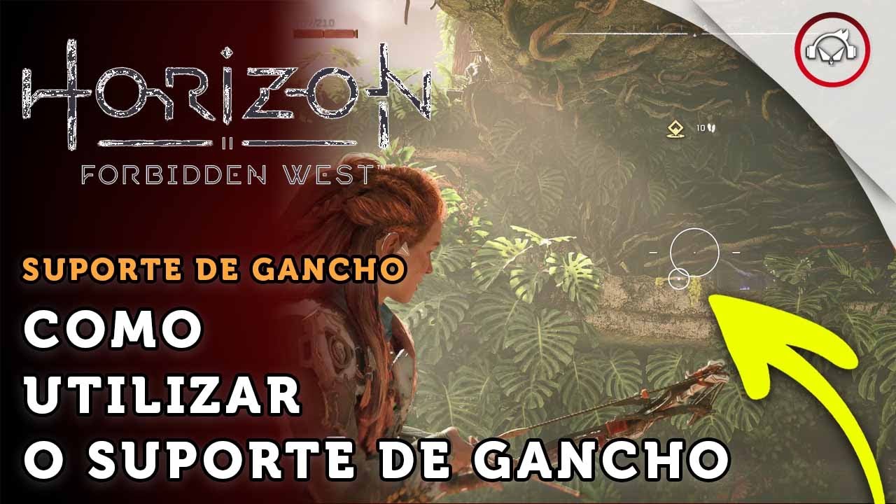 Miniatura do vídeo Horizon Forbidden West, Como utilizar o suporte de gancho para pula | super dica PT-BR