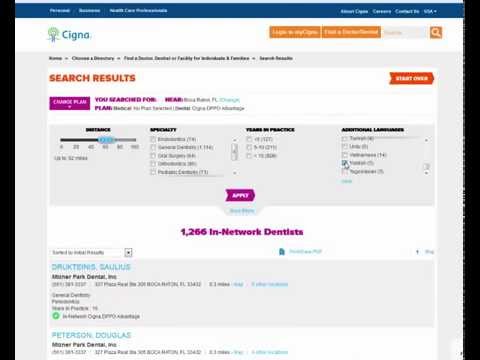 Cigna Dental Provider Search