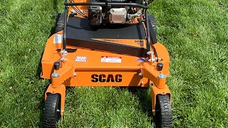 How to install the caster kit on a Scag FC30 with first reaction and mow