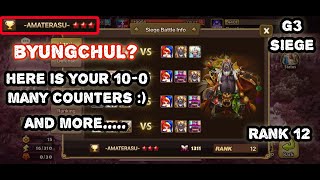 Byungchul Everywhere in High Level Siege! - Summoners War Sky Arena