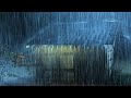 Sintflutartiger Regen auf kanadischen Straßen - Echter Regen und Gewitter hören auf zu schlafen