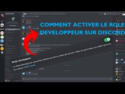 COMMENT ACTIVER LE RÔLE DÉVELOPPEUR SUR DISCORD. - YouTube
