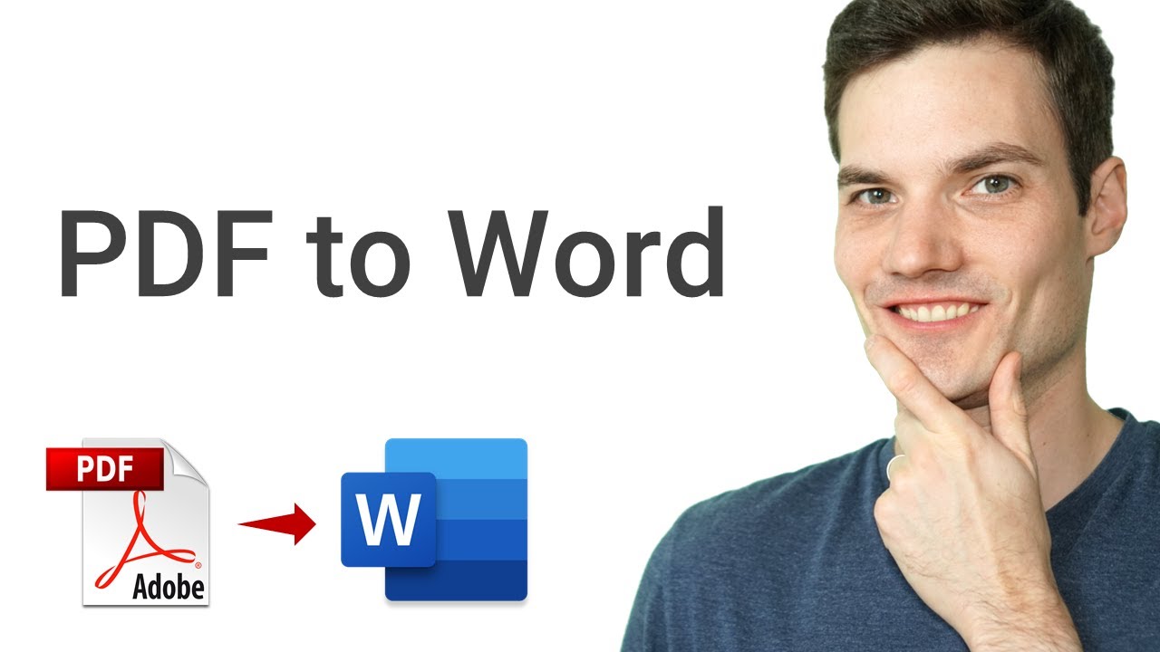 How To Convert Pdf To Word Youtube