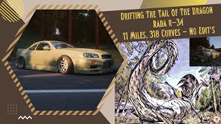 Drifting The Tail Of The Dragon 318 Curves No Edits - Fanatec DD2 Gameplay With Real Force Feedback