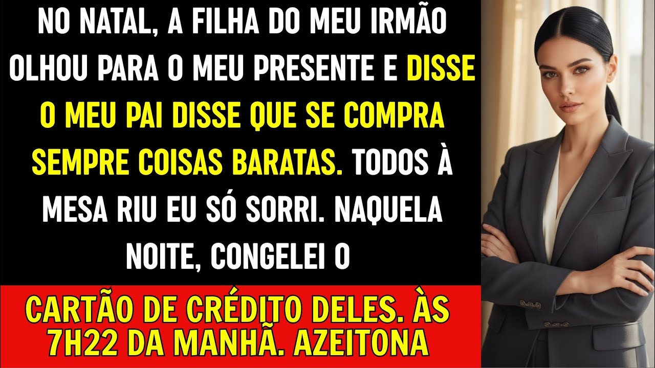 no natal a filha do meu irmão olhou pro meu presente e disse  “meu pai falou que você sempre compra,
