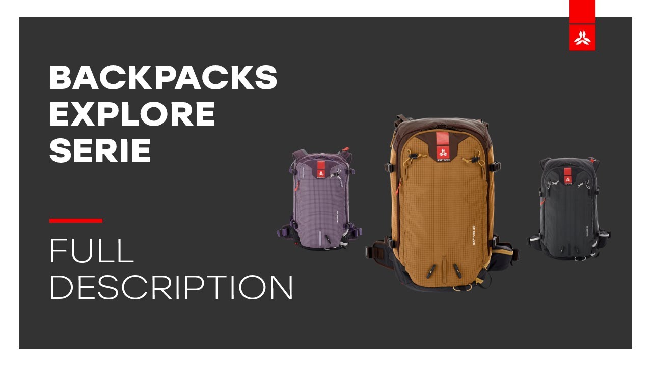Backpacks Explore | Discover its characteristics - YouTube