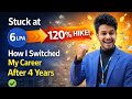Stuck at 6 LPA to 120% Hike! How I Switched My Career After 4 Years