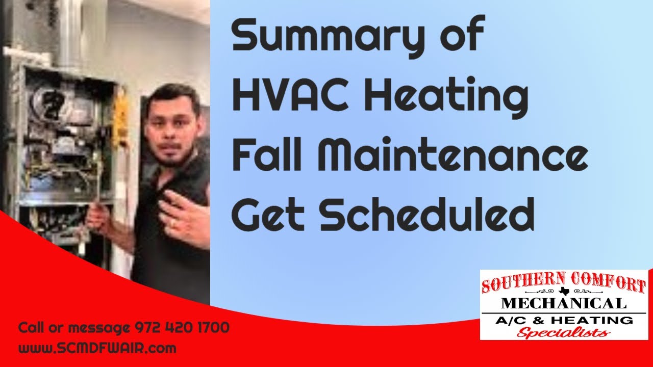 Heating Fall Maintenance Flower Mound Furnace Repair