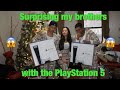 Surprising my brothers with the PlayStation 5 😳🤪😱 | JustJojo