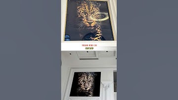 Khẳng Định Chất Riêng Với Kính 3D Con cọp Hiện Đại #tranhkinh3d #tranh trang trí #vinaprotech