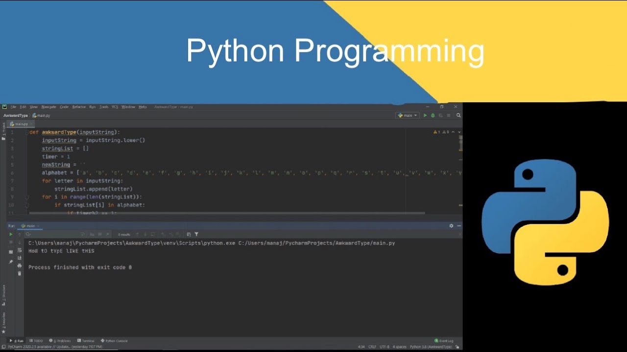 HoW tO tYpE lIkE tHiS | Python Programs - YouTube
