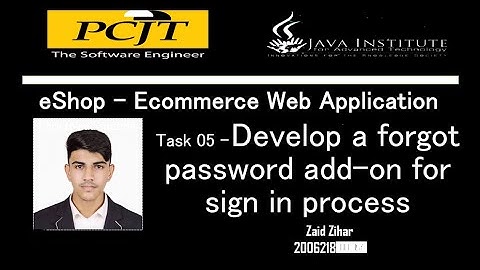 Web Project Task 05 | 1st Year | Semester 01 | Java Institute | Zaid Zihar