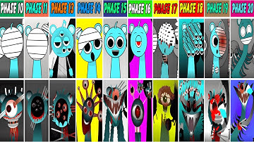 All 10-20 Original Sprunki Phase VS All Alive Phases In Incredibox Sprunki