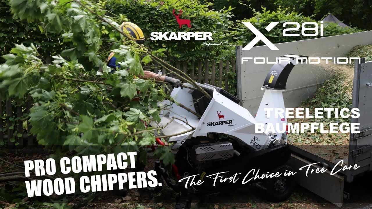 X28i four motion Häcksler & Treeletics Baumpflege (Tree Care). SKARPER® Professional