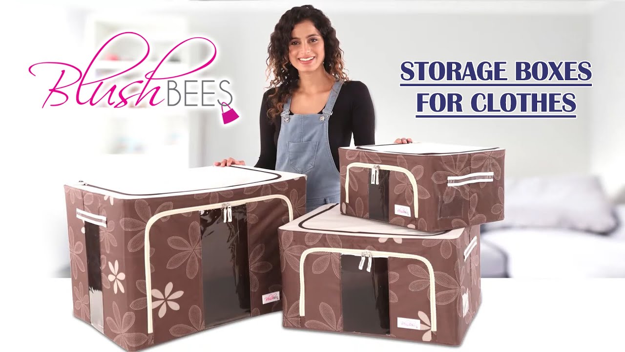 BlushBees Storage Boxes for Clothes | Foldable Living Boxes