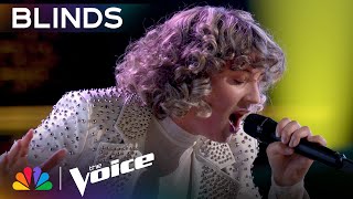 Four Chair Turn for Gifted Young Artist on Lauren Spencer Smith's 'Fingers Crossed' | Voice Blinds