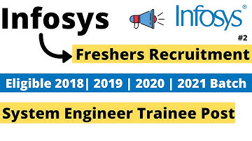 Infosys Job Recruitment 2021 | Off Campus  2019 | 2020 | 2021 Batch Eligible #infosys #job