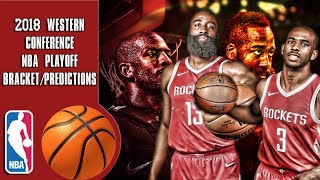 2018 Western conference NBA playoff bracket/predictions