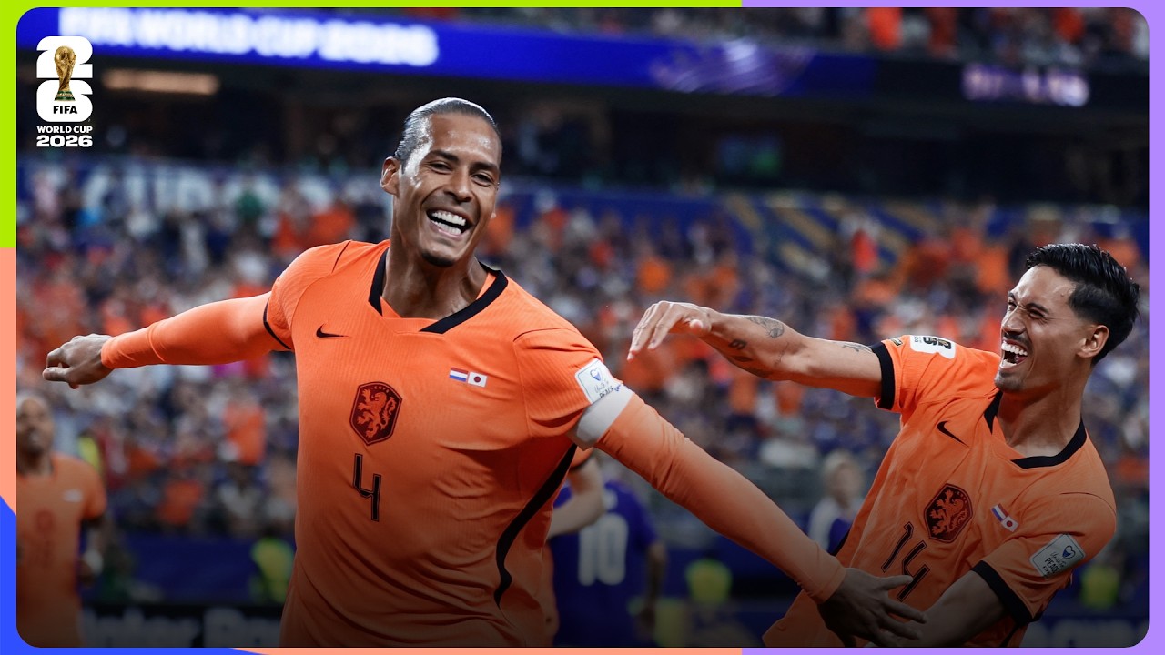 Virgil van Dijk Goal | Netherlands 2-2 Japan | FIFA World Cup 2026