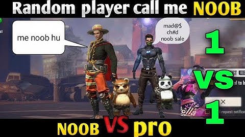 Random Player Called Me NOOB || आजा 1vs1 में || Free Fire || Desi Gamers