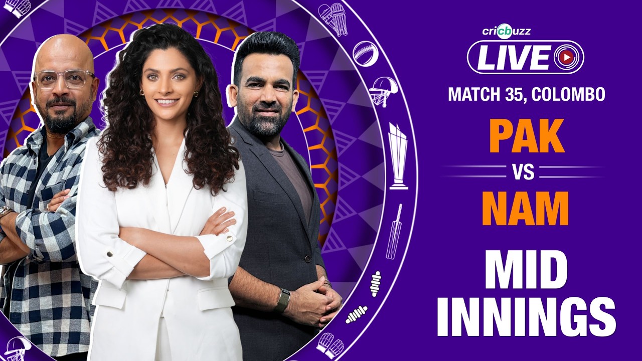 Cricbuzz Live: Sahibzada slams 100* as PAK post 199/3; Can Namibia spoil Pakistan's Super 8 hopes?