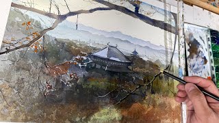 240/（東大寺）美しいグラデーションと細かい描写を学ぶ📝3 days in a