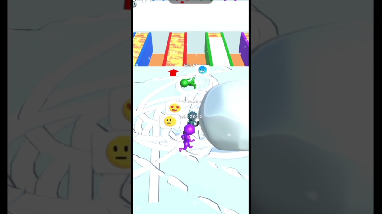 SNOW RACE – SNOW BALL BRIDGE GAMEPLAY PLAYING IS FUN 😁 || [LAKO GAME ALL]