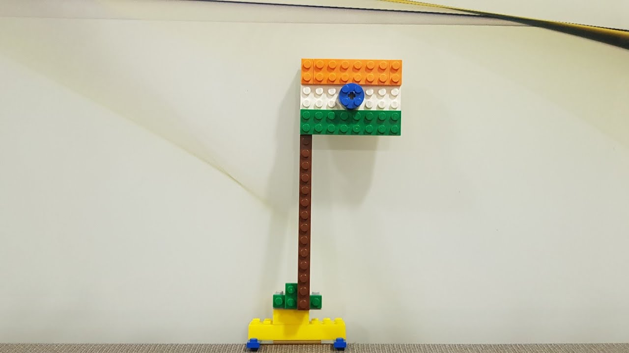 KID GENIUSLego Indian Flag in 1 minute YouTube