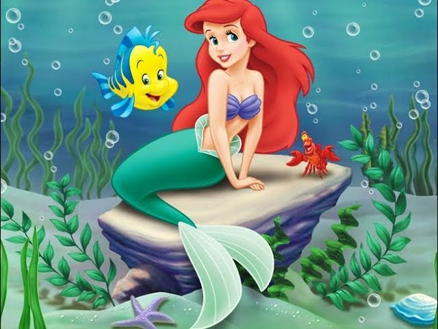 Bedtime story , Disney, Ariel the little mermaid story,read along books for  kids