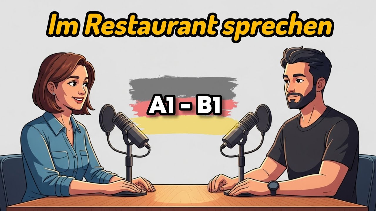 Im Restaurant sprechen ,Learn German with Podcast A2-B1 #deutschlernen #learngerman 