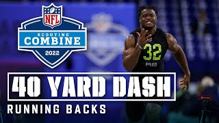 Running Backs Run the 40-Yard Dash at 2022 NFL Combine: Walker Drops a 4.38