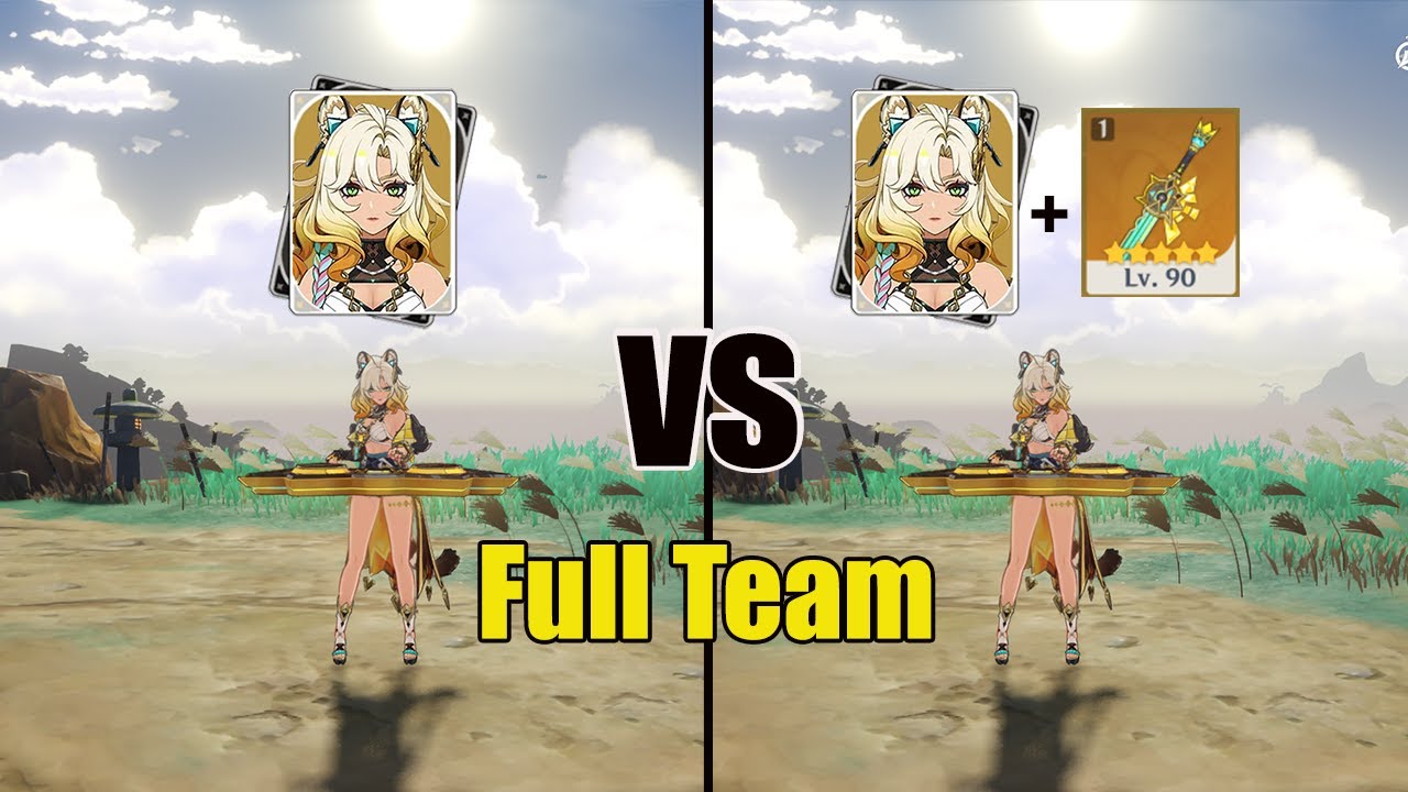 (FULL TEAM Ver) Xilonen With and Without Signature Weapons - Genshin impact
