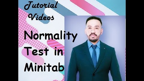 Normality Test in MINITAB