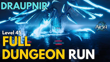 Aion 2 DRAUPNIR Dungeon FULL Run | Gladiator Class Gameplay & Boss Fights | Kromede TW | 4k