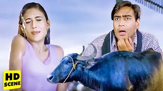 छोकरिया हो या भैसवा दोनों को रगड़रगड़ के धोयेंगे | Ajay Devgan Comedy | Hogi Pyar Ki Jeet Movie Scene