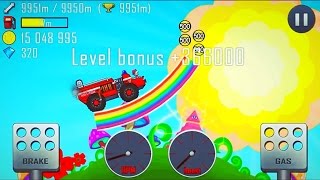 Hill Climb Racing - 9953 m RAINBOW / FIRE TRUCK screenshot 5