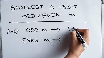 The smallest 3 digit odd number | Find the smallest 3 digit even number @mathstubelearning123