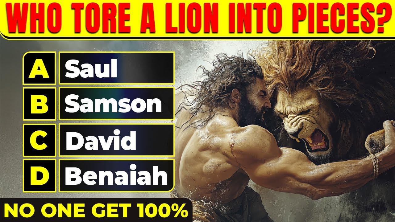 25 BIBLE QUESTIONS TO TEST YOUR BIBLE KNOWLEDGE - The Bible Quiz | Easy, Medium, Hard