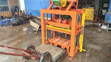 QTJ4-40 small operation concrete hollow solid blocks moulding machine for cement interlock S pavers